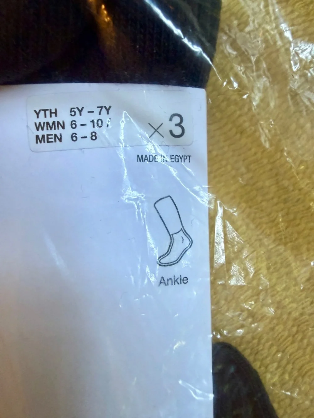 BNWT Nike Ankle-Height Socks 3 pairs